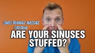 Sinus Drainage Massage How to Unblock Sinuses Fast painfree [upl. by Abate728]