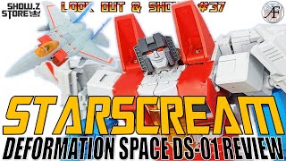 Look Out amp Shout 37 Deformation Space DS01 Crimson Wings Starscream review [upl. by Duwad751]