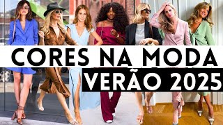 🔴CORES 2025  30 LOOKS COM 10 CORES QUE ESTÃO NA MODA PRIMAVERA VERÃO 2024  2025 [upl. by Olimpia669]