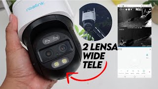 CCTV 4K Dual Kamera Security dengan Motion Tracking  Reolink Trackmix [upl. by Ititrefen502]