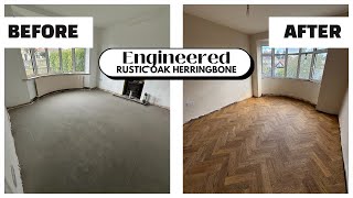 Berlin Oak Herringbone Engineered Wood Flooring Glue Down  How To Install [upl. by Eart]