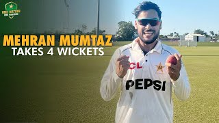 Mehran Mumtaz takes 4 wickets in Pakistan Shaheens win vs Bangladesh A  1st FourDay Darwin [upl. by Anawek383]