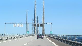 Øresund Bridge Copenhagen to Malmö [upl. by Swann]