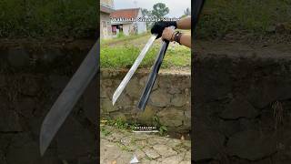 Wakizashi Shirasaya Sasuke katana blade black handmade persian japan indonesia ok sasuke [upl. by Hotze]