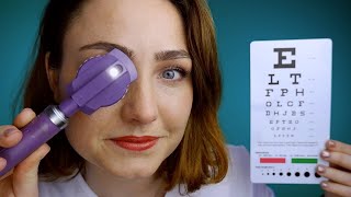 ASMR  CRANIAL NERVE II  Optic Nerve snellen chart colour blindness visual field [upl. by Ataymik618]