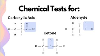 Chemical Tests for Aldehyde Ketone amp Carboxylic Acid  HSC Chemistry [upl. by Grenville]