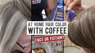 DIY Natural Hair Dye  Will Coffee Cover Gray Hair [upl. by Atiuqaj]