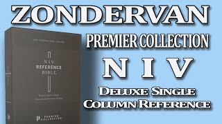 Zondervan Premier Collection NIV Deluxe Single Column Reference Bible Black Goatskin  Review [upl. by Drarig443]