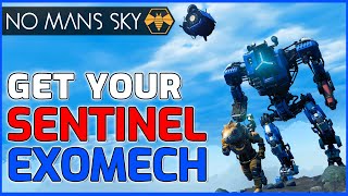 The HARDFRAME EXOMECH amp Sentinel Drone  How To Get One No Mans Sky 2022 Sentinel Update [upl. by Mcarthur]