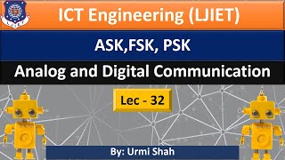 Lec32ASKFSK PSK  Analog and Digital Communication  ICT Engineering [upl. by Suiramad]