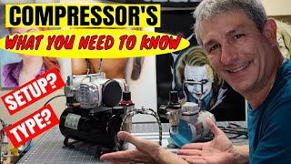 Airbrush Compressors  Type and Setup [upl. by Santini]