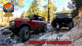 2 Door Bronco vs 4 Door Bronco Comparison at Holcomb Creek [upl. by Atinej]