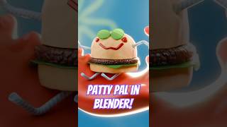 How I Made Patty Pal in Blender in Under 1 Minute Shorts [upl. by Doretta995]