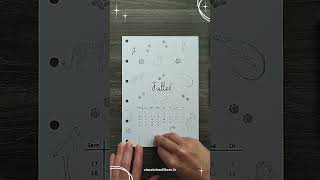 📒 Juillet facile et rapide  Bullet Journal Agenda Planner [upl. by Ellesirg354]