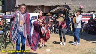 Igorot dance by Hon Congressman Eric Yap With Miss Kabayan at 15Th Ibaloy Day Celebration [upl. by Wyon]