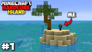 Minecraft Hardcore But I’m Stuck On AN ISLAND 1 [upl. by Sirrap704]