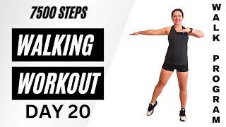 7500 Steps Indoor Walking Workout  Energy Boost  50Min  Beginner  Walk Program Day 20 [upl. by Stalker]