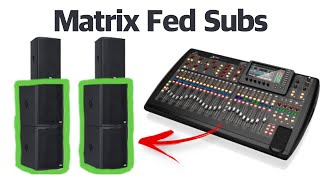 How to Route your Subwoofers from a Matrix [upl. by Auqeenahs]