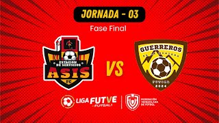 Estación Asís FC VS Guerreros de la Montaña Jornada 3 Fase Final Clausura 2024 Liga FUTVE Futsal 1 [upl. by Lamrouex]