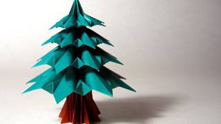 Christmas Origami Instructions Fir Tree Francesco Guarnieri [upl. by Tierell341]