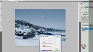 Photoshop Tutorial Deutsch Eiswelt [upl. by Ahteres]