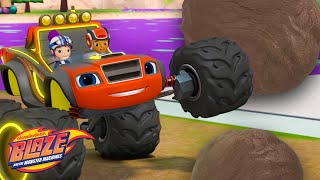 Special Mission Blaze Uses Blazing Speed on Giant Mud Balls  Blaze and the Monster Machines [upl. by Fredel]