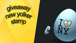 new yolker stamp giveaway [upl. by Vilma184]