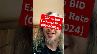 CAD to BID Exchange Rate 09162024 bisondollars exchangerate [upl. by Inaoj293]