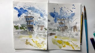 Fleetwood Sketchwalks  Painting Rossall Point [upl. by Georgeanna]