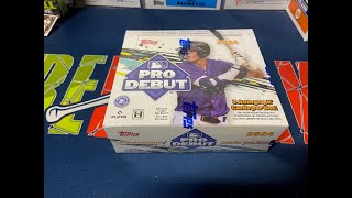 2024 Topps Pro Debut Jumbo Hobby Box Opening 2 Nice Autos Numbered To 99 [upl. by Titania]