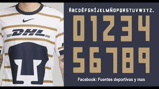 Tipografia Pumas Unam 2024 free download Pumas Unam Font 2024 [upl. by Llecrad]