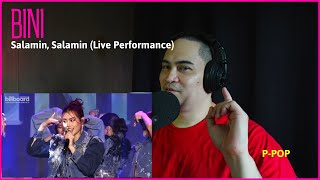 BINI  Salamin Salamin Live Performance reaction [upl. by Berky]