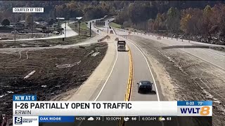 TDOT opens section of I26 in Unicoi County after Helene flooding [upl. by Otanutrof671]