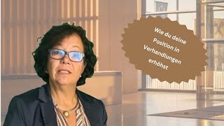 Video Wie du deine Kompetenz und Status in Verhandlungen erhöhst [upl. by Ettedo]