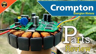 Crompton Energion Riviera Parts Review  32 Watt Bldc Fan Teardown [upl. by Oneil]