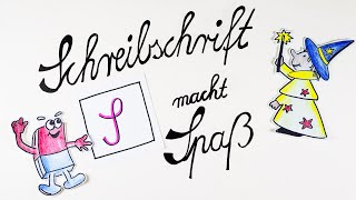 Schreibschrift S mit Zauberer Zabi  lateinische Ausgangsschrift [upl. by Elianore935]