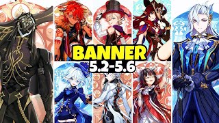 NEW UPDATE 5256 CHARACTER BANNER ROADMAP CHRONICLED WISH FURINA amp RERUNS  Genshin Impact [upl. by Vasquez]