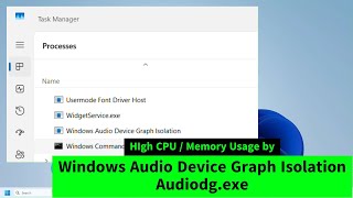 Audiodgexe  Windows Audio Device Graph Isolation High CPU  Memory Usage Simple FIX [upl. by Atilal315]