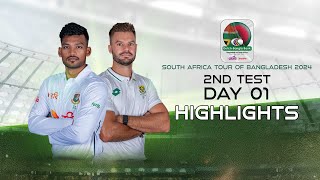 Bangladesh vs South Africa  Highlights  2nd Test  Day 1  South Africa tour of Bangladesh 2024 [upl. by Hackett]