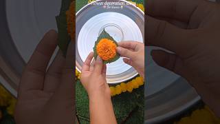 Diy flower decoration🪷✨️diy shorts diwali festival ytshorts trending shortsviral artshorts [upl. by Azilef494]