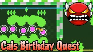 Cals Birthday Quest 100 Insane Demon  Geometry Dash 22 [upl. by Raychel]