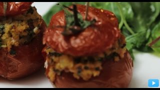 Tomates farcies au bulgur  Recette Eat Better Challenge [upl. by Valery]