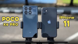 KAMERA POCO BENERAN BAGUS  🤔 Adu Kamera POCO X6 Pro vs iPhone 11 [upl. by Zurciram]