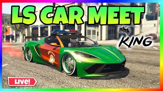 LS CAR MEET BUY amp SELL CARS DLC GCTF GIVE CARS TO FRIENDS PS4 GTA 5 ONLINE Live Stream gctf lscm [upl. by Nylirem]