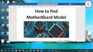 How to find Motherboard Model on Windows 10 [upl. by Rhonda672]