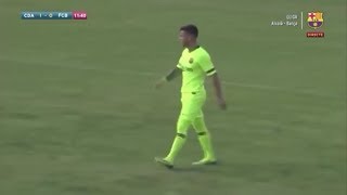 Carles Pérez vs Alcoyano ● Barcelona B ● Segunda B 201819 [upl. by Akimak]