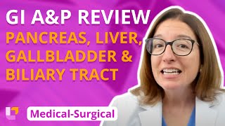 Pancreas Liver Gallbladder Biliary Tract AampP Review  MedicalSurgical GI  LevelUpRN [upl. by Pincus]