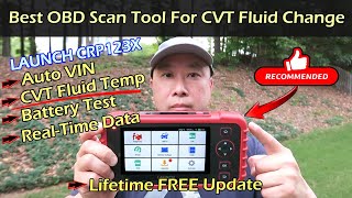 OBD Scan Tool For CVT Transmission Fluid Change  LAUNCH CRP123X ELITE [upl. by Siubhan952]