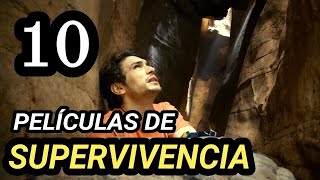 Top 10 Mejores Películas de SUPERVIVENCIA [upl. by Mou]