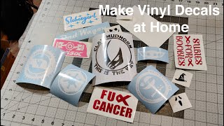 How To Make Vinyl Decal Stickers at Home With Your Silhouette Cameo  In Depth Tutorial [upl. by Isdnyl998]